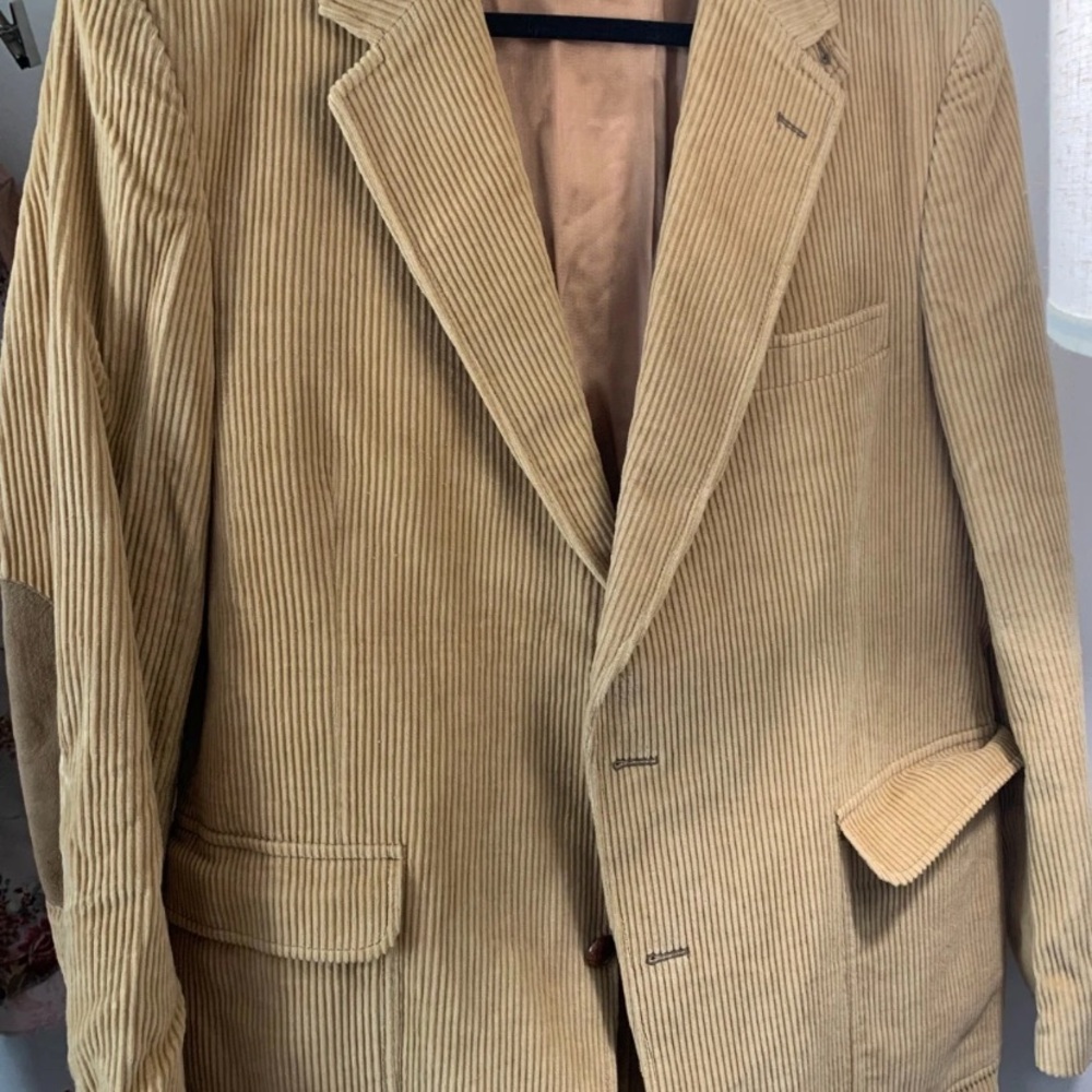Anton’s Men's Tan Corduroy Blazer